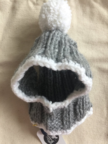 Knitted Hat in Grey