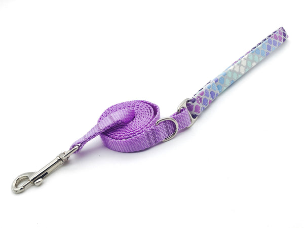 4 Black Paws | Mermaid Scale in Purple Leash