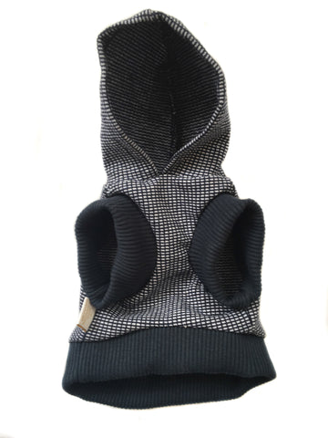 Checkered Black Hoodie