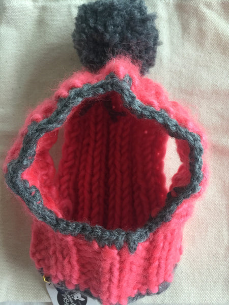 Knitted Hat in Pink