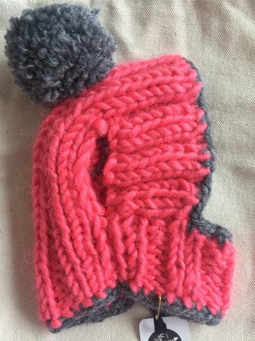 Knitted Hat in Pink