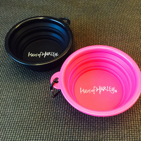 HAUS OF HARLEY | Black Pop-up Silicone Travel Bowl